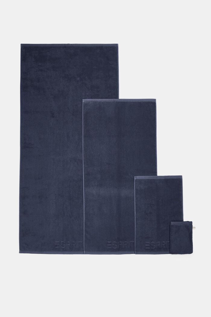 Met TENCEL™: handdoekenlijn van badstof, NAVY BLUE, detail image number 4