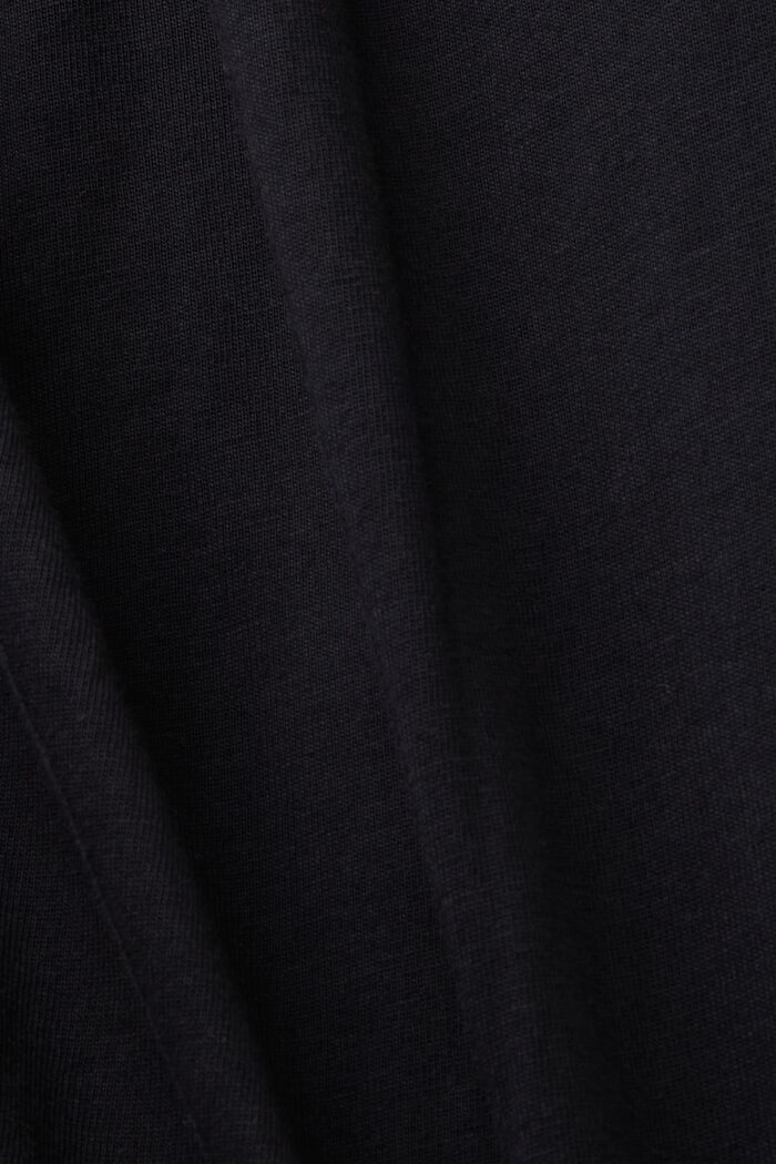Jersey shirt, 100% katoen, BLACK, detail image number 4