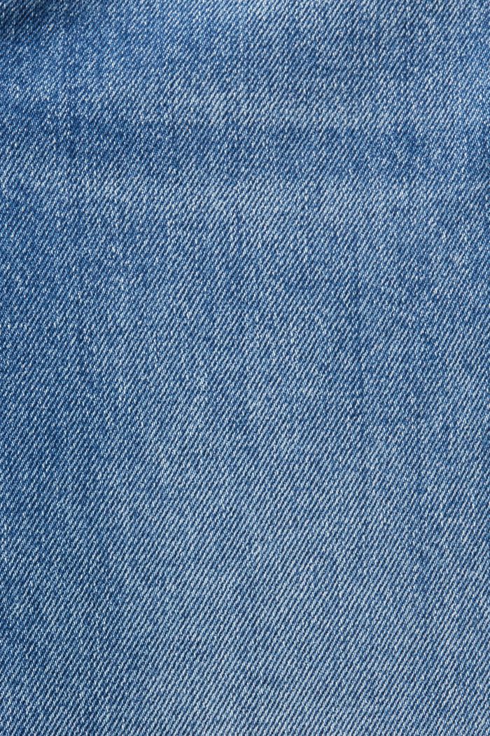Mid-rise jeans met rechte pijpen, BLUE LIGHT WASHED, detail image number 6