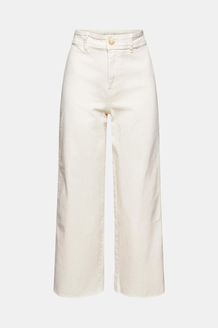 Korte broek met wijde pijpen, OFF WHITE, detail image number 6