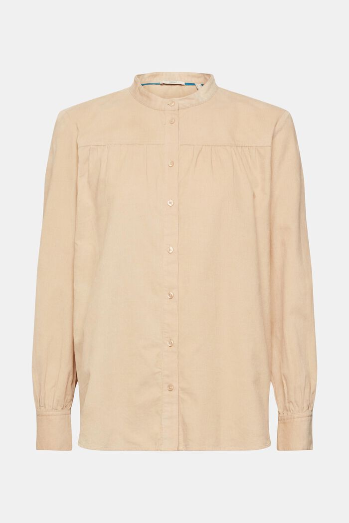Corduroy blouse, CREAM BEIGE, detail image number 2