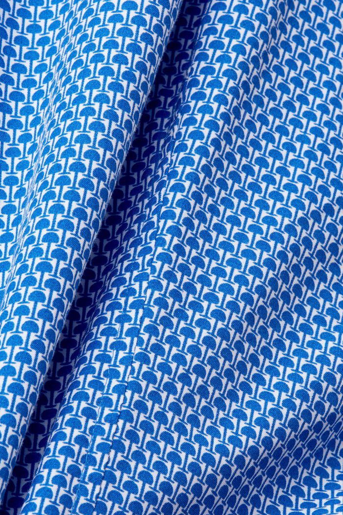 Slim fit-overhemd met patroon all-over, BLUE, detail image number 5