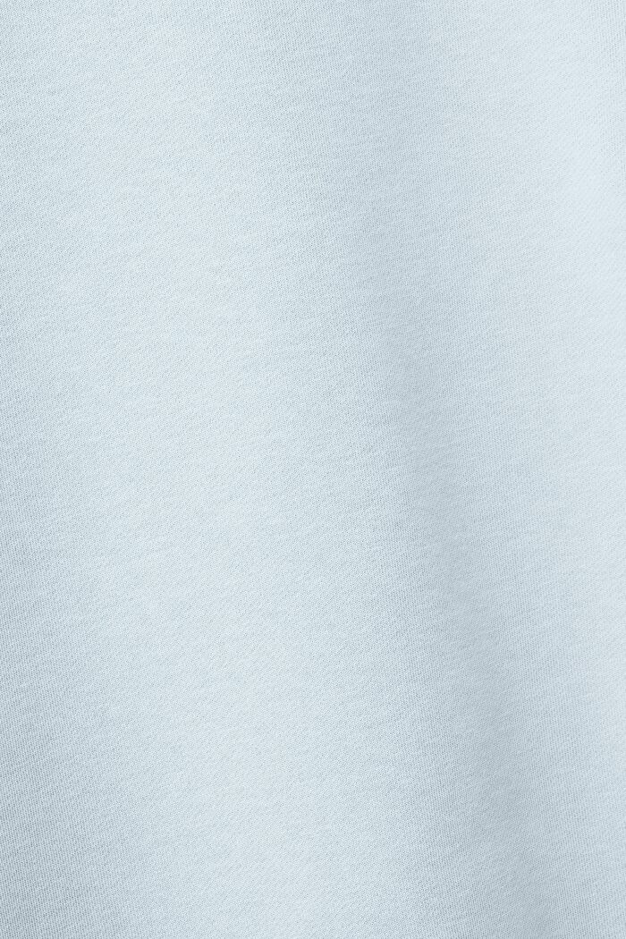 Uniseks logo-sweatshirt van katoenen fleece, PASTEL BLUE, detail image number 7