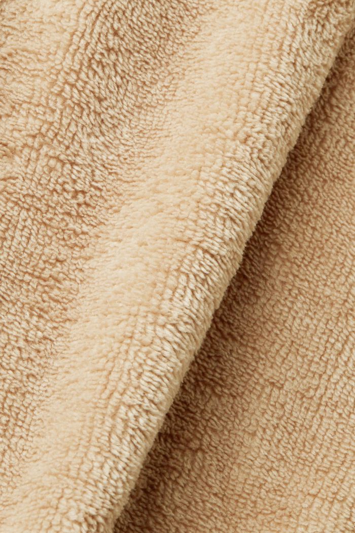 Peignoir à capuche en tissu éponge, MOCCA, detail image number 4