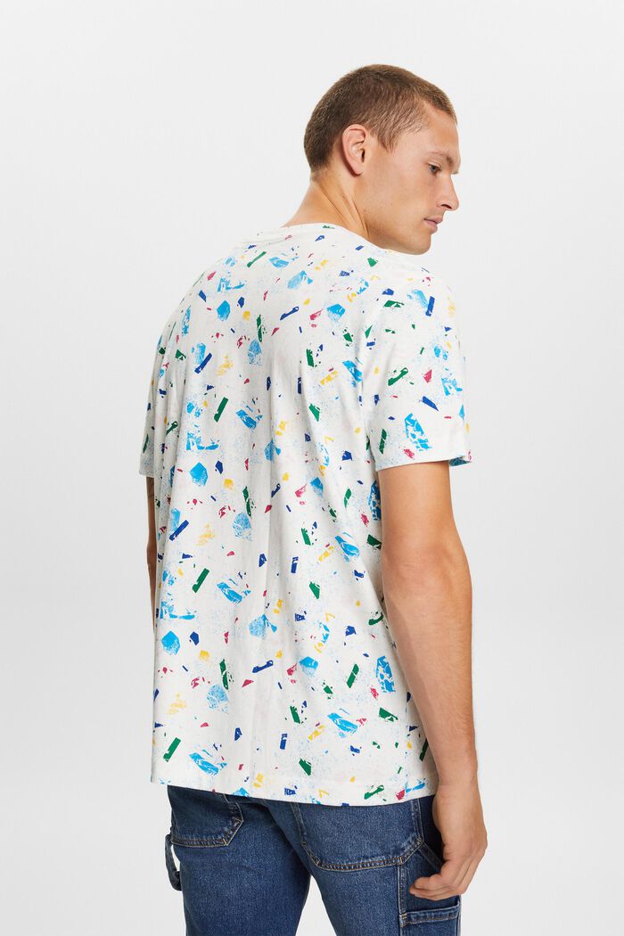 T-shirt van katoen met print all-over, ICE, detail image number 3