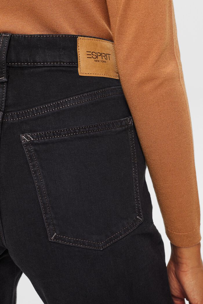 Gerecycled: klassieke retro jeans, BLACK DARK WASHED, detail image number 4