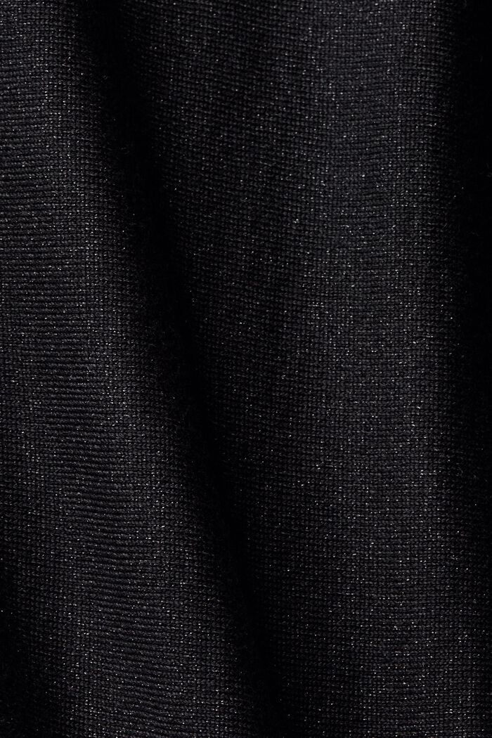Glinsterende trui, LENZING™ ECOVERO™, BLACK, detail image number 6