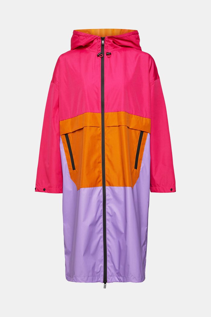 Manteau de pluie color block, PINK FUCHSIA, detail image number 6