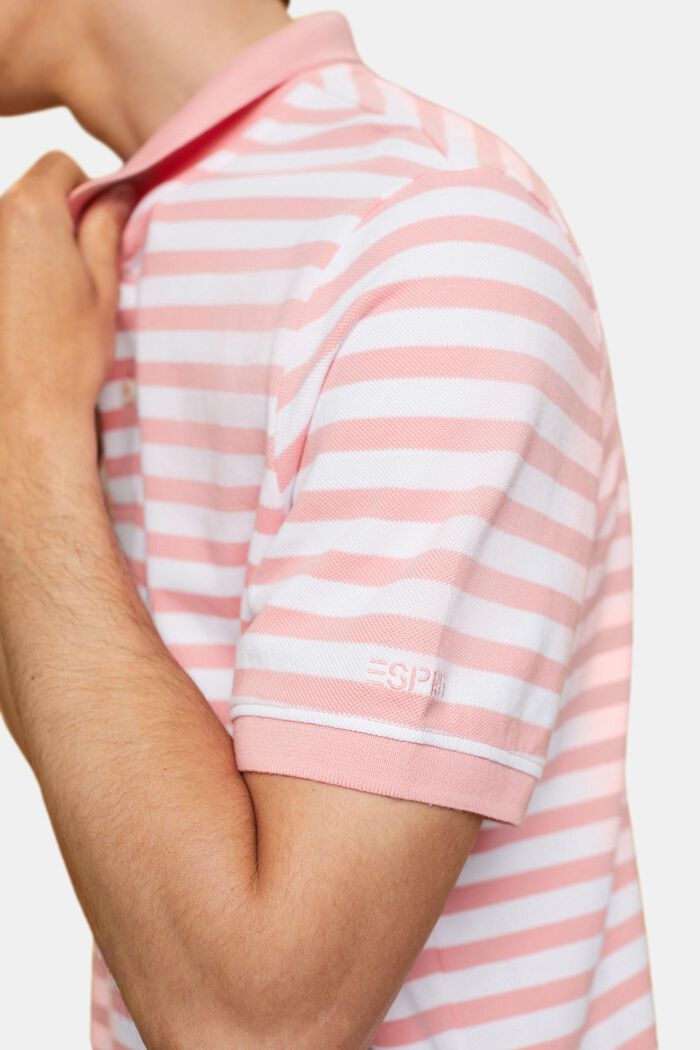Polo rayé coupe Slim Fit, PINK, detail image number 2