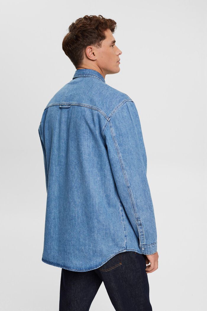 Chemise en jean coupe Relaxed Fit, BLUE MEDIUM WASHED, detail image number 3