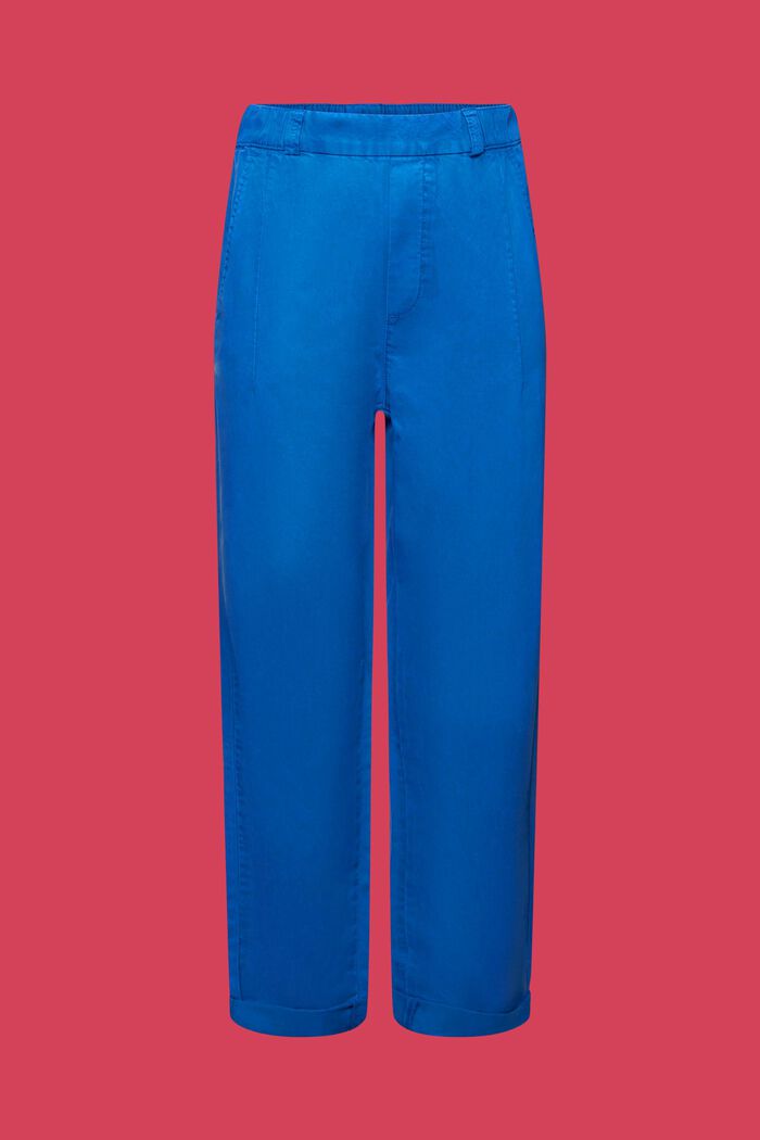 Pull-on cropped chinobroek, BRIGHT BLUE, detail image number 7
