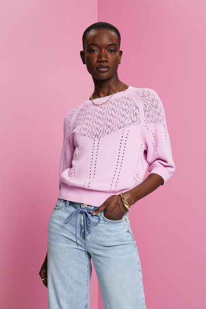 Pull au crochet, LILAC, overview