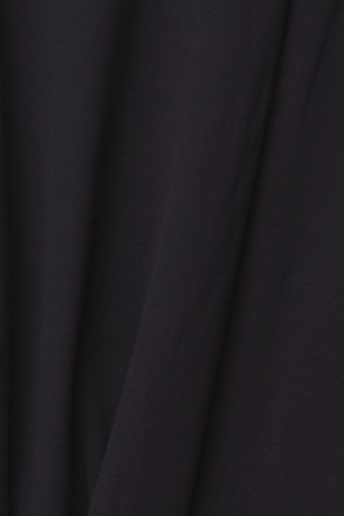 T-shirt à manches longues et logo orné de strass CURVY, BLACK, detail image number 1