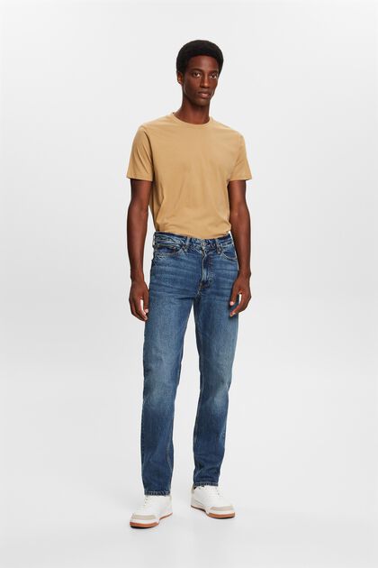 Rechtlijnige jeans met middelhoge taille