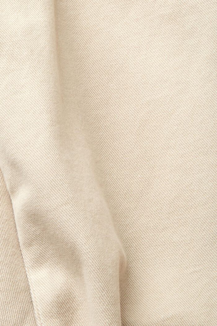 Chemise en jean de coupe carrée à manches courtes, SAND, detail image number 5