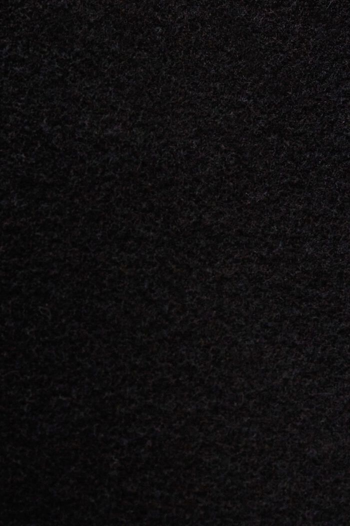 Mantel van een wolmix, BLACK, detail image number 5