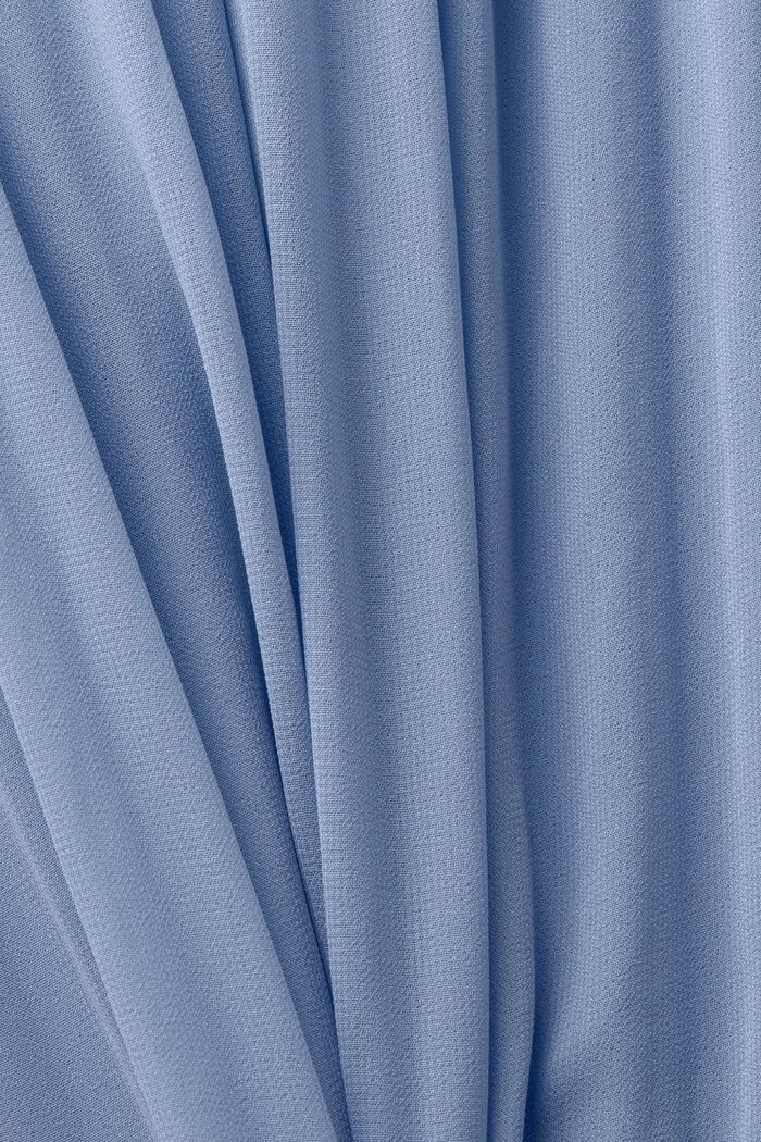 Mini-jurk met opstaande kraag van geplooid chiffon, BLUE LAVENDER, detail image number 5