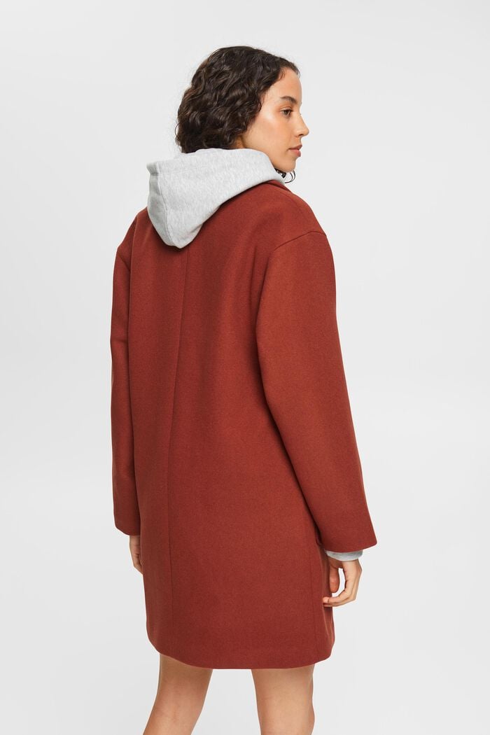 Manteau à teneur en laine, CINNAMON, detail image number 3