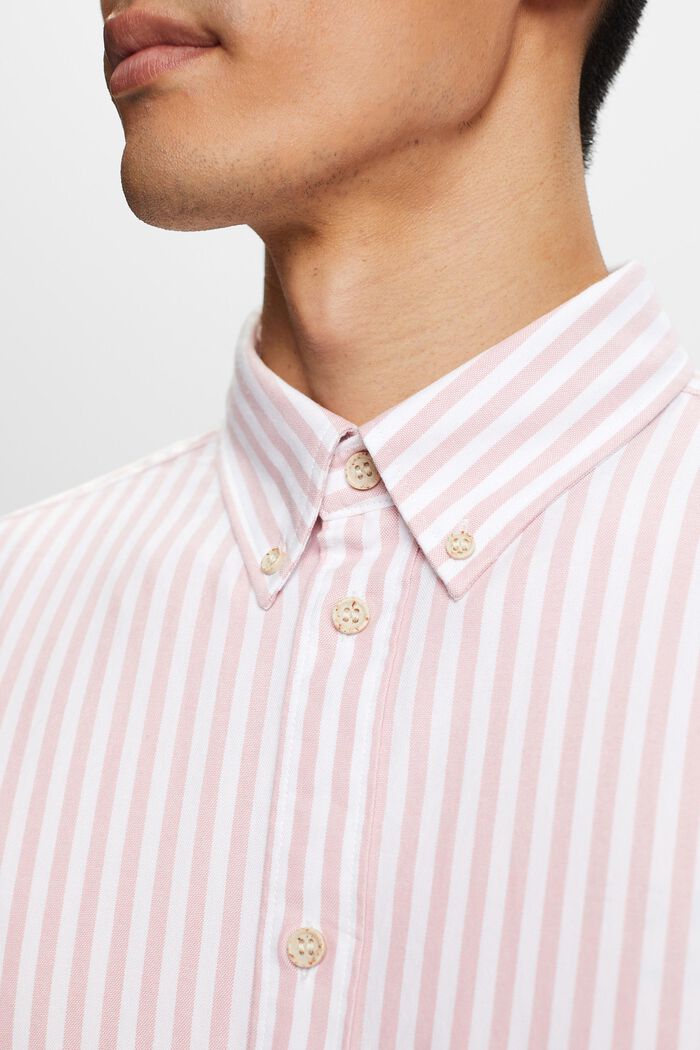 Overhemd met Oxford-strepen en buttondownkraag, OLD PINK, detail image number 2