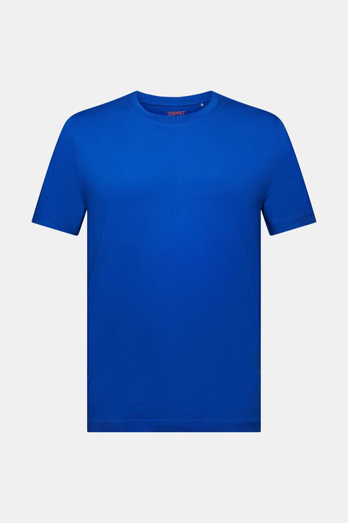 T-shirt van jersey met ronde hals, BRIGHT BLUE, detail image number 6