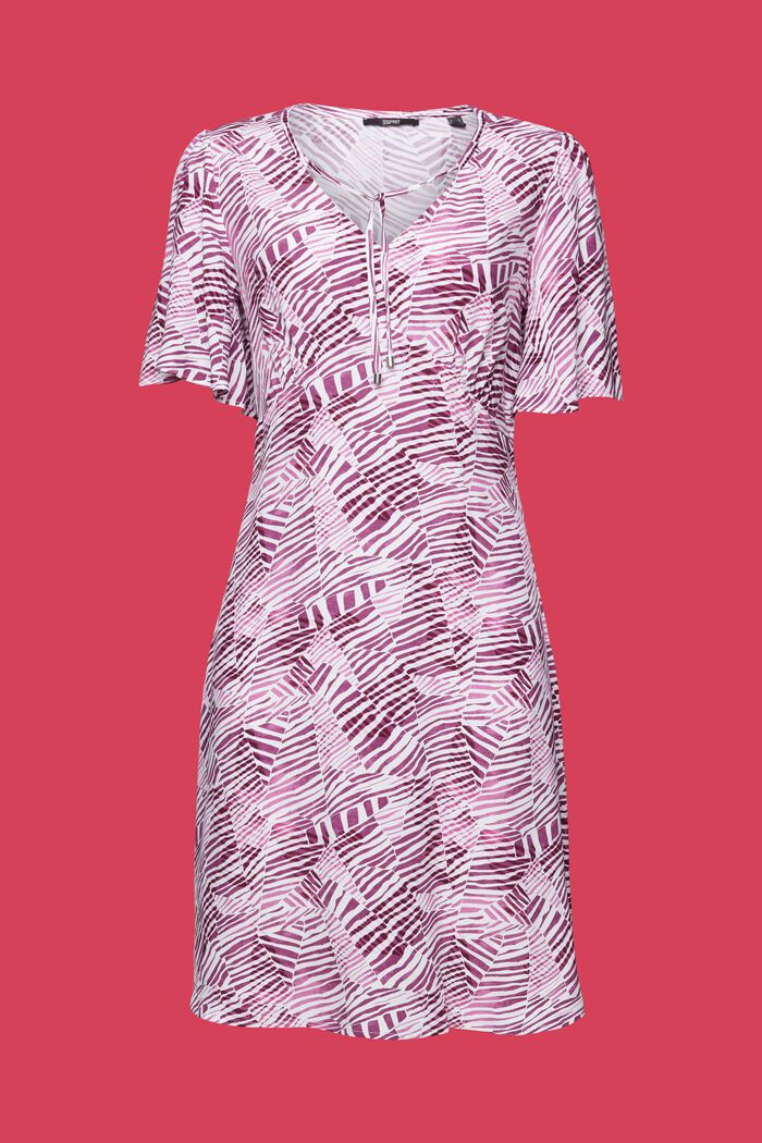 Mini-robe à motif, LENZING™ ECOVERO™, VIOLET, detail image number 6