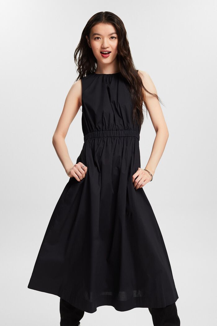 Mouwloze midi-jurk, BLACK, detail image number 4
