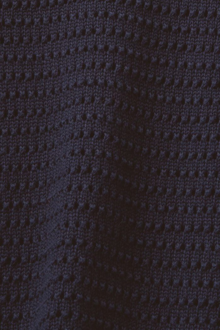 Mesh trui met korte mouwen, NAVY, detail image number 5