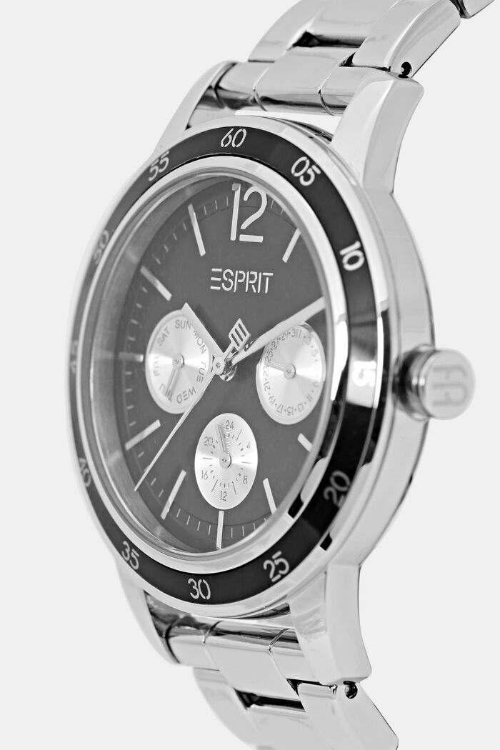 Multifunctioneel horloge van edelstaal, SILVER, detail image number 1