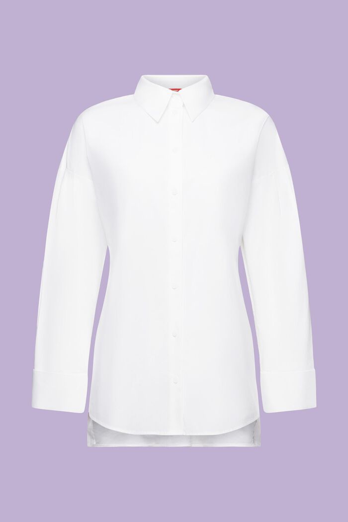 Oversized overhemdblouse, WHITE, detail image number 6