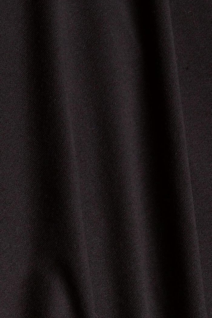 Robe à base volantée, LENZING™ ECOVERO™, BLACK, detail image number 4