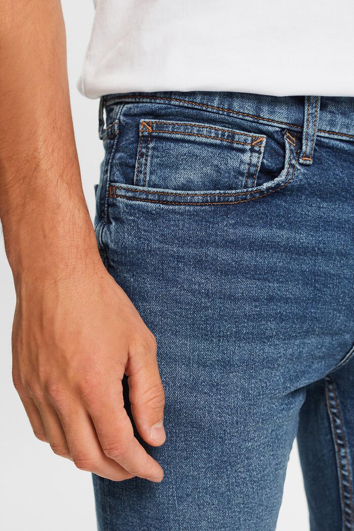 Mid rise skinny jeans, BLUE MEDIUM WASHED, detail image number 2