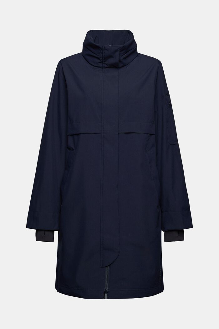 Gerecycled: functionele softshell jas, NAVY, detail image number 6