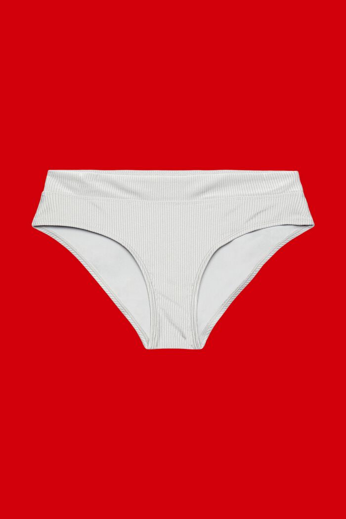 Silver beach mid waist bikinibroekje, SILVER, detail image number 3