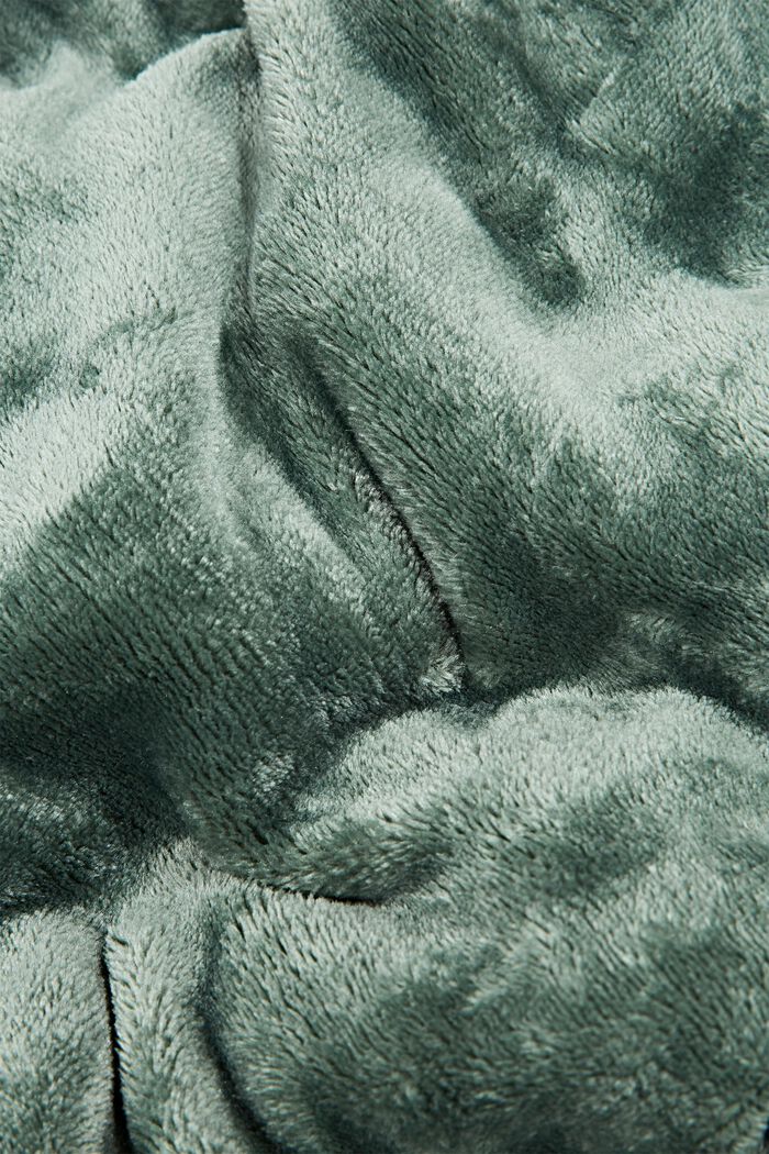 Plaid en maille polaire, DARK GREEN, detail image number 2