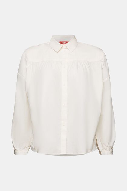 Popeline blouse, 100% katoen
