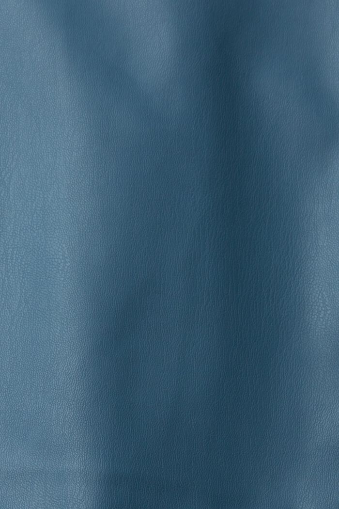Mini-jupe en similicuir, PETROL BLUE, detail image number 5