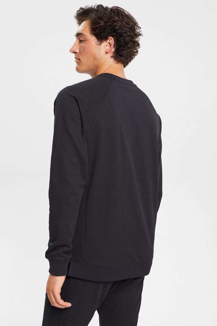 Sweatshirt met structuur, BLACK, detail image number 3