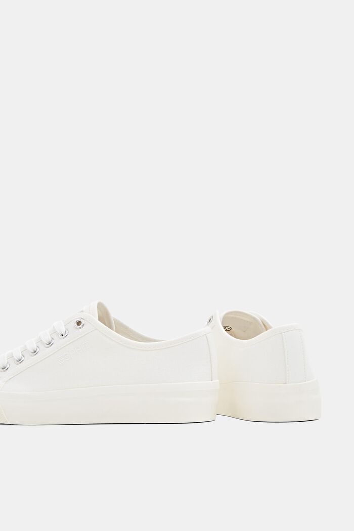 Canvas sneakers met plateauzool, OFF WHITE, detail image number 5