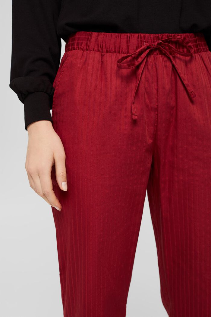 Pantalon de pyjama 100 % coton, CHERRY RED, detail image number 2