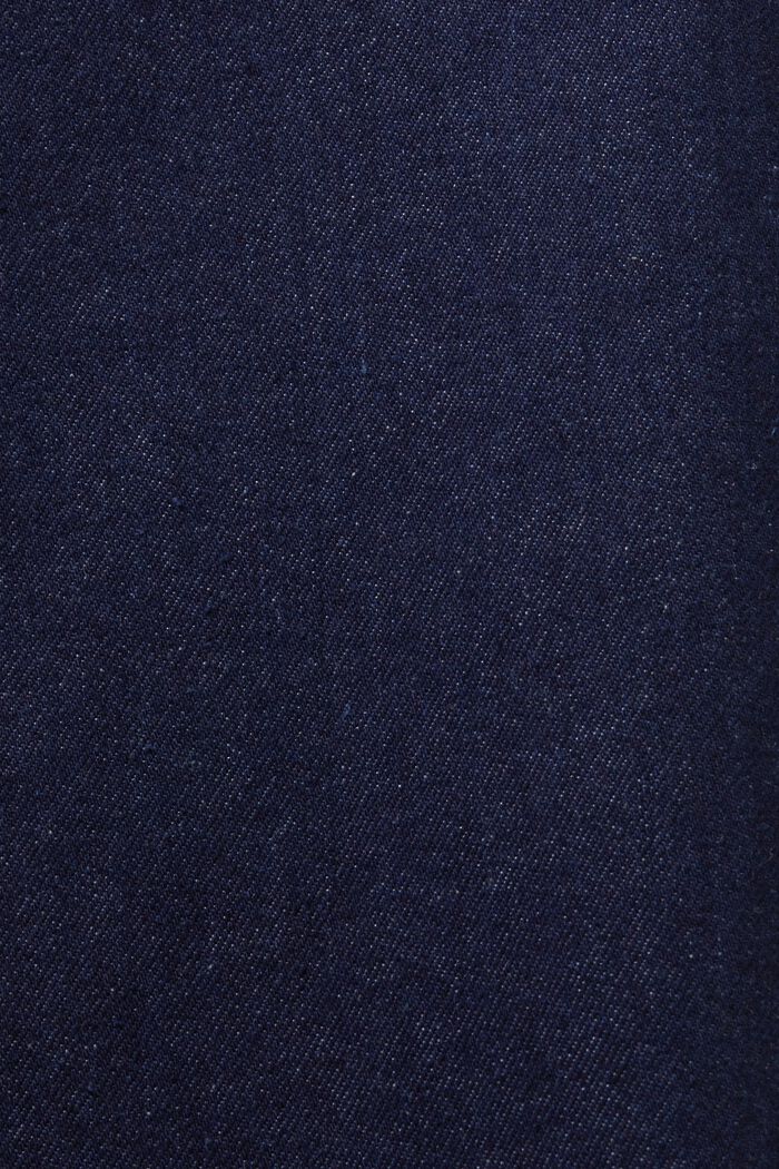 Retro jeans met wijde pijpen, 100% katoen, BLUE RINSE, detail image number 6