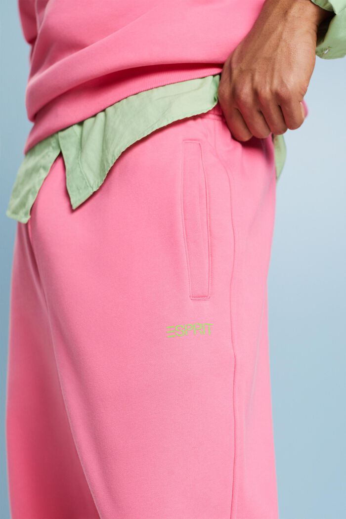 Pantalon de jogging logoté unisexe molleton coton, PINK FUCHSIA, detail image number 4