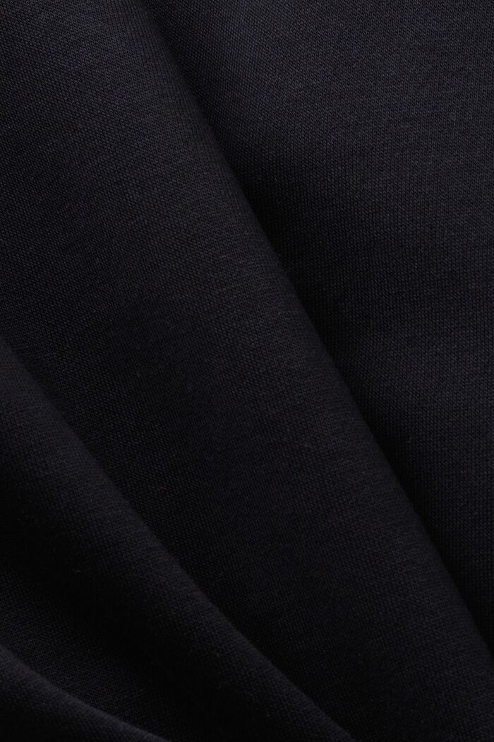 Sweatshirt van een katoenmix, BLACK, detail image number 5