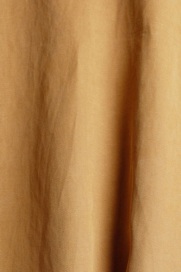 À teneur en lin : robe-chemisier à poches-poitrine, OLIVE, detail image number 2