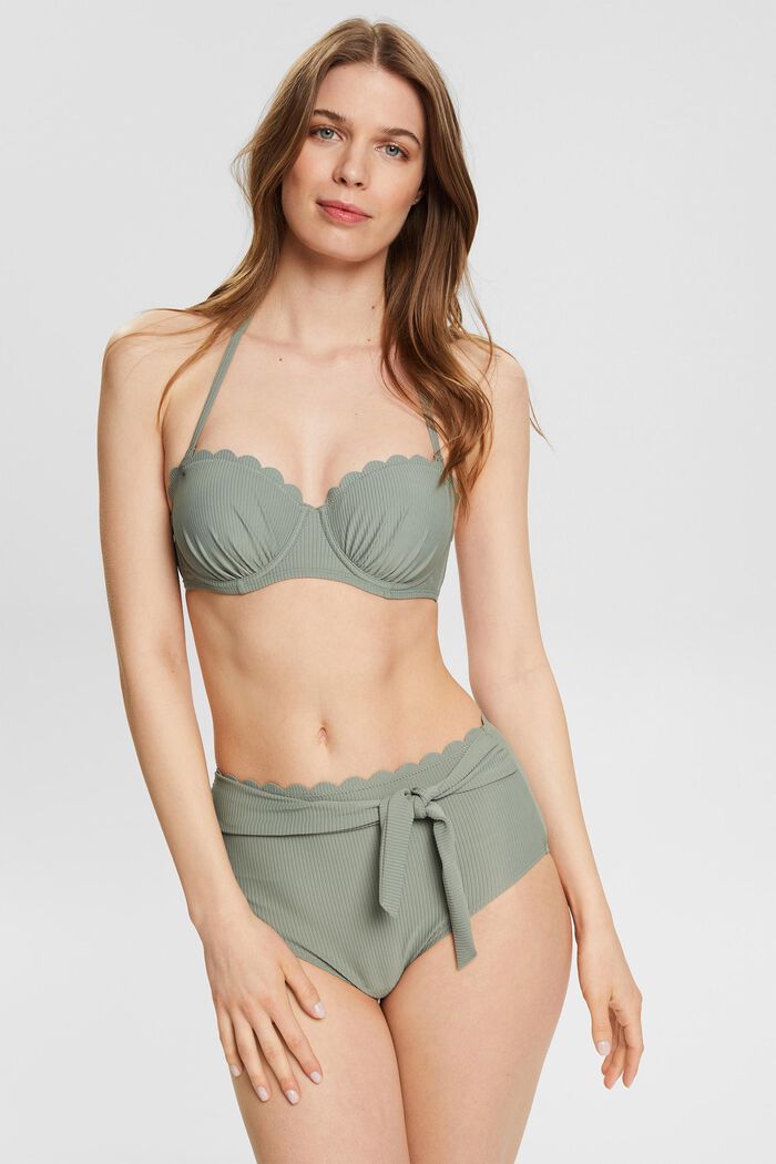 bende erosie Persoon belast met sportgame ESPRIT - Bikinislip met hoge taille en schulprandje at our online shop