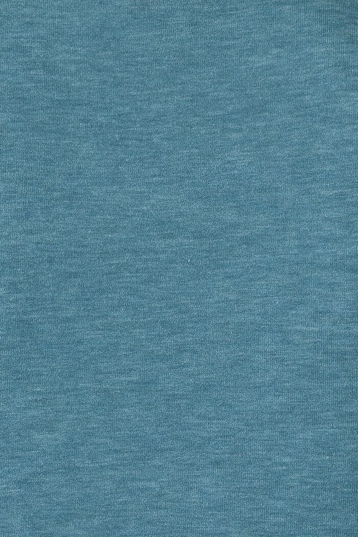 Jersey longsleeve met knopen, TEAL BLUE, detail image number 5