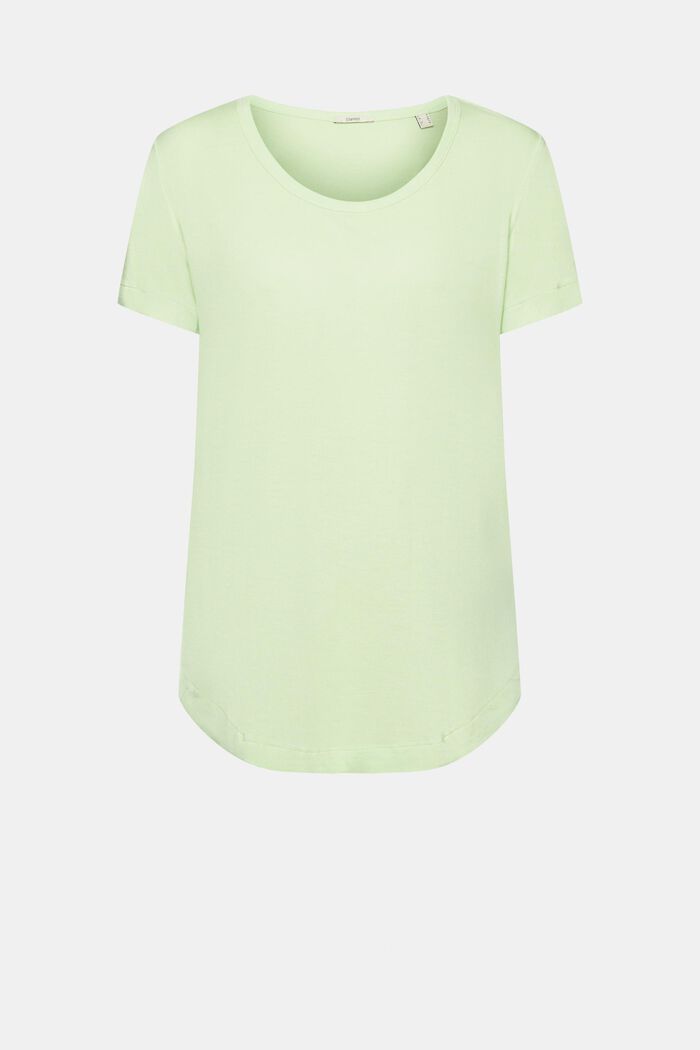 T-shirt en viscose à encolure ronde ample, CITRUS GREEN, detail image number 6