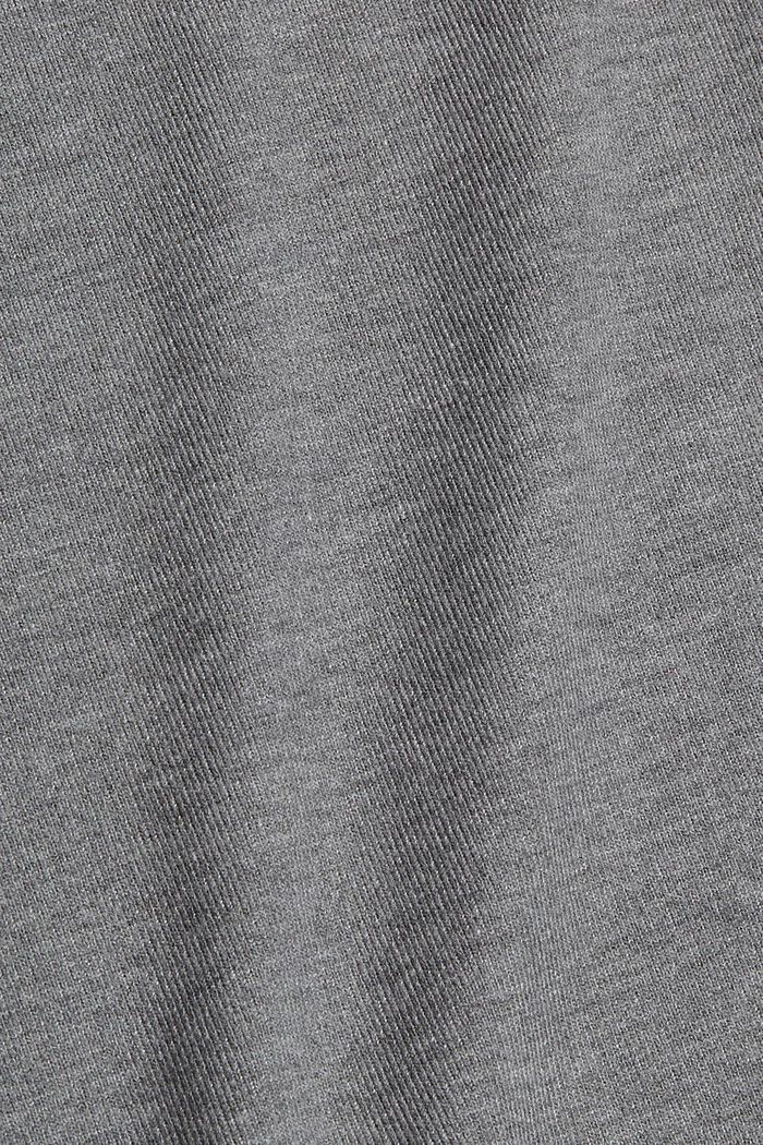En matière recyclée : le t-shirt à manches longues et effet scintillant, MEDIUM GREY, detail image number 4