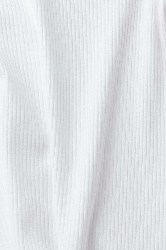 Geribd henley shirt met korte mouwen, WHITE, detail image number 5