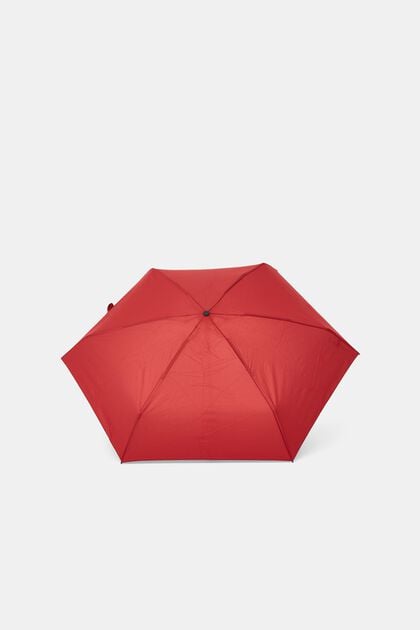 Effen mini opvouwbare paraplu, RED, overview