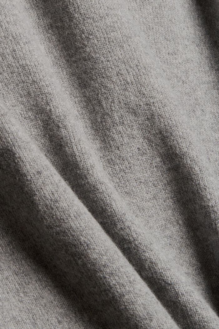 À teneur en laine : la robe-pull à épaules tombantes, MEDIUM GREY, detail image number 4